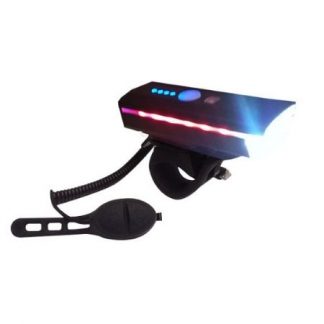 Foco Foss USB, 3 Funciones, Con Bocina Variados Sonidos. Mando al Manubrio