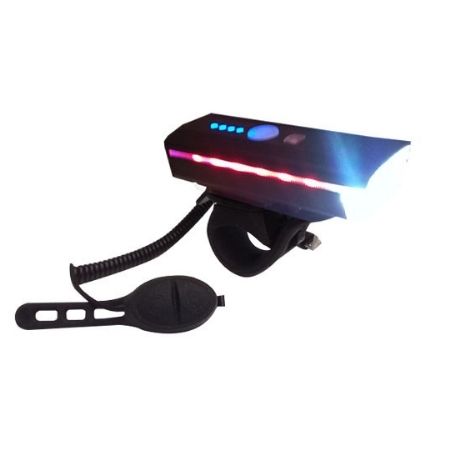 Foco Foss USB, 3 Funciones, Con Bocina Variados Sonidos. Mando al Manubrio