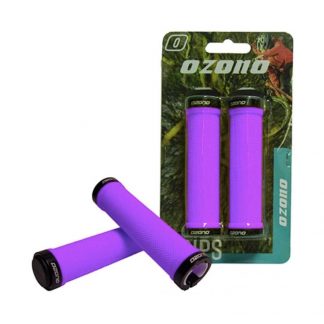 GRIPS / PUÑOS OZONO M.T.B. 2 LOCK LILA / NEGRO
