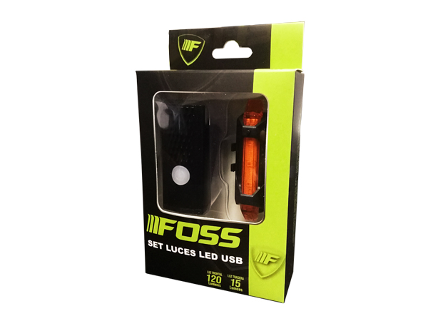 Set de Luces para bicicleta <BR>Blanca / Rojo