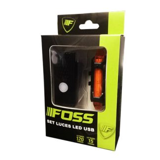 Set de Luces para bicicleta <BR>Blanca / Rojo